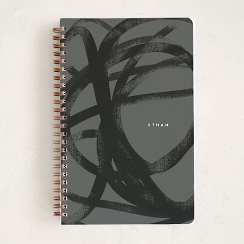 This is a midnight journals with standard by chocomocacino called noire printing on premium cover stock in notebook