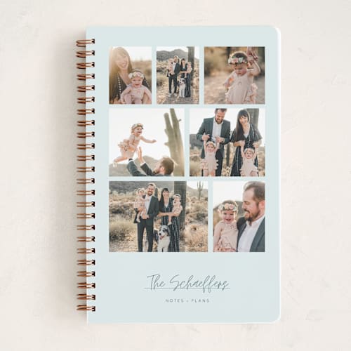 This is a moon journals with standard by Robin Ott called family album printing on premium cover stock in notebook