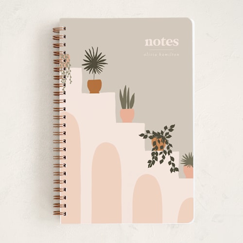 This is a blush journals with standard by Iveta Angelova called palace garden printing on premium cover stock in notebook
