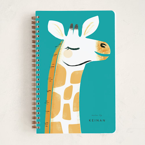 This is a ocean journals with standard by Itsy Belle Studio called giraffe printing on premium cover stock in notebook