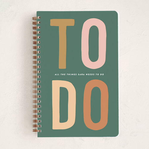 This is a spruce journals with standard by Sara Hicks Malone called to do printing on premium cover stock in notebook