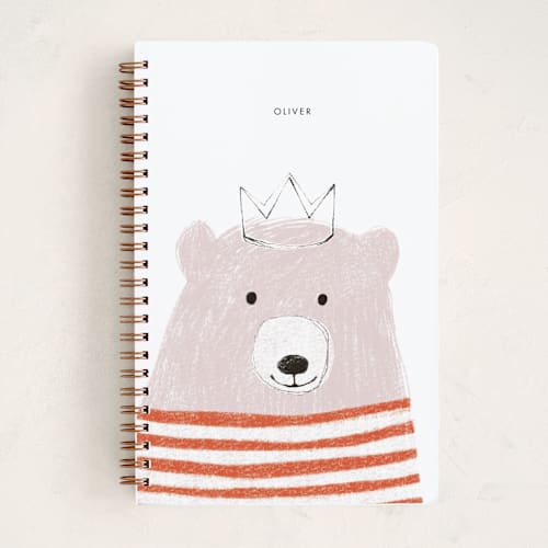 This is a cotton candy journals with standard by Ekaterina Romanova called brave bear printing on premium cover stock in notebook