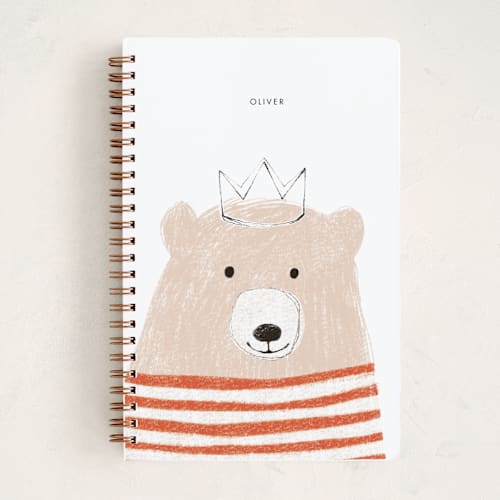 This is a melon journals with standard by Ekaterina Romanova called brave bear printing on premium cover stock in notebook