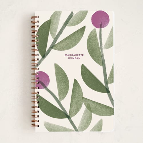 This is a sage journals with standard by Silvana Pacheco called geometric nature printing on premium cover stock in notebook