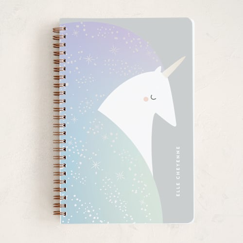This is a twilight journals with standard by Lori Wemple called unicorn printing on premium cover stock in notebook