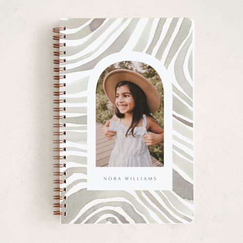 This is a salt journals with standard by Kate Ahn called ginger printing on premium cover stock in notebook