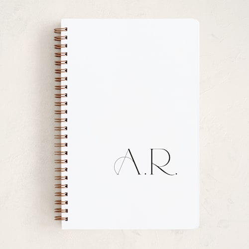 This is a pearl journals with standard by Lori Wemple called monogram notes printing on premium cover stock in notebook
