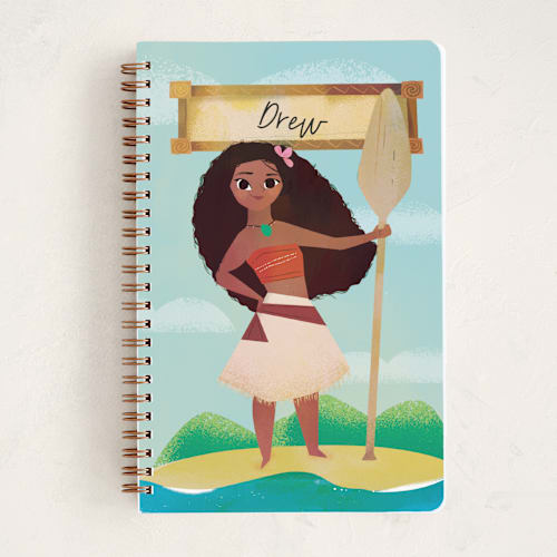 This is a sky journals with standard by Lori Wemple called disney's moana the voyager printing on premium cover stock in notebook