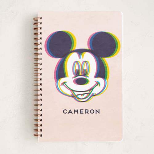 This is a blush journals with standard by Igor called disney's mickey glitch printing on premium cover stock in notebook