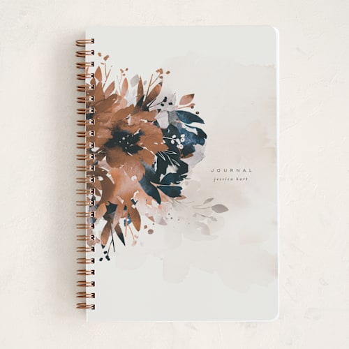 This is a garden journals with standard by Oana Prints called bloom printing on premium cover stock in notebook