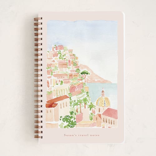 This is a tan journals with standard by frau brandt called amalfi printing on premium cover stock in notebook