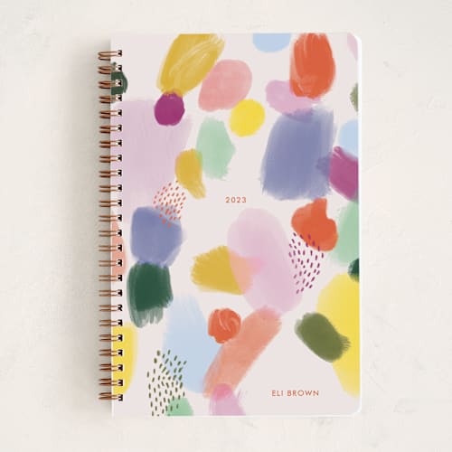 This is a coral journals with standard by mencía called colorful palette printing on premium cover stock in notebook