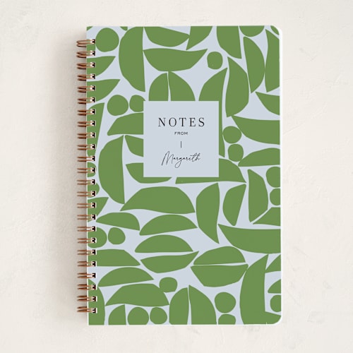 This is a grass journals with standard by Pati Cascino called moon pieces printing on premium cover stock in notebook