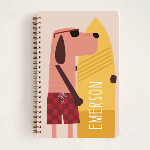 This is a snow cone journals with standard by JeAnna Casper called surfer dude  printing on premium cover stock in notebook