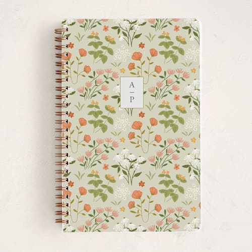 This is a fern journals with standard by Elizabeth Bishop called windermere garden printing on premium cover stock in notebook