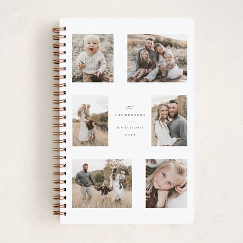 This is a cloud journals with standard by Emily Betts called cherished memories printing on premium cover stock in notebook