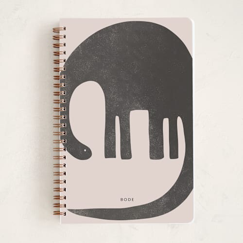 This is a cement journals with standard by Coit Creative called brontosaurus printing on premium cover stock in notebook