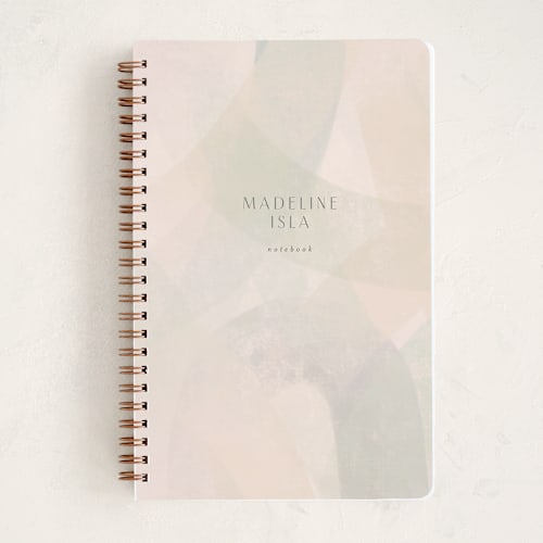 This is a blush journals with standard by Nicoletta Savod called gauzy arches printing on premium cover stock in notebook