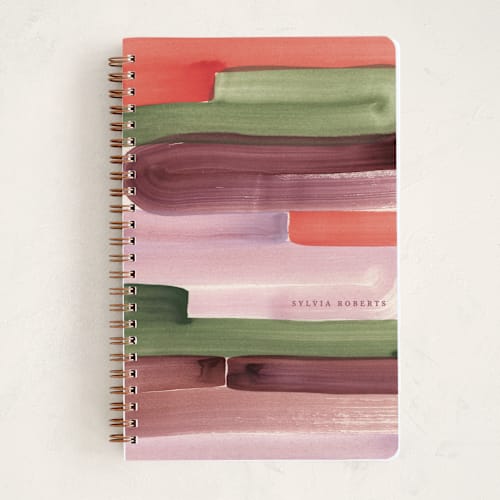 This is a earthy journals with standard by Sumak Studio called meanders printing on premium cover stock in notebook