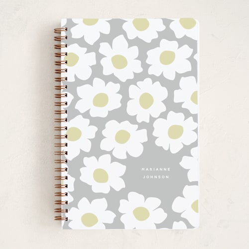 This is a mist journals with standard by Jennifer Holbrook called daisies printing on premium cover stock in notebook