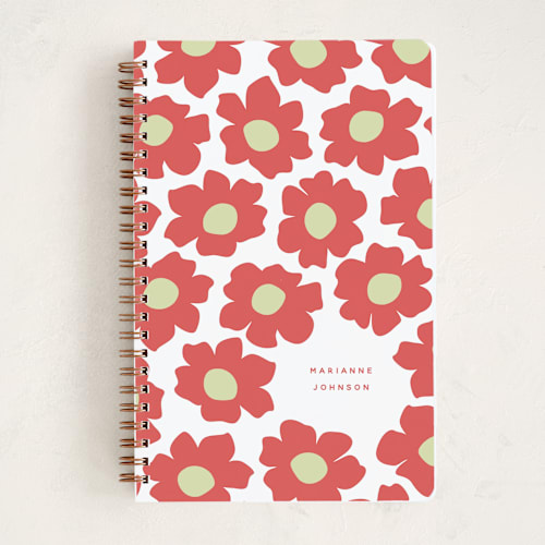This is a cherry journals with standard by Jennifer Holbrook called daisies printing on premium cover stock in notebook