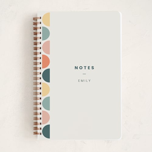 This is a candy journals with standard by elithing called colorful half circles printing on premium cover stock in notebook