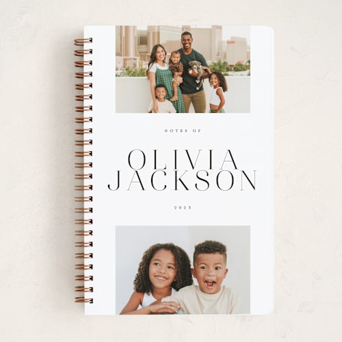 This is a onyx journals with standard by Hudson meet Rose called notes of printing on premium cover stock in notebook
