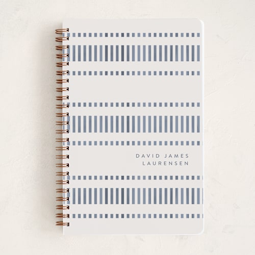 This is a denim journals with standard by Tamara Hilje called lineas printing on premium cover stock in notebook