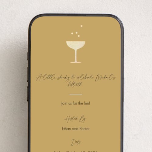 This is a honey online birthday invitations by mo kelley called a little shindig printing on digital paper in standard