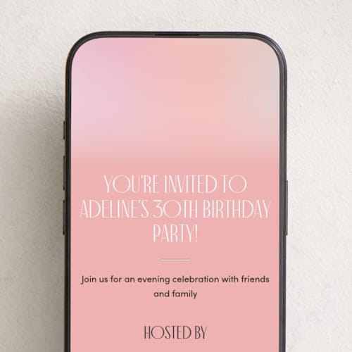 This is a sherbet online birthday invitations by Pixel and Hank called it's a party printing on digital paper in standard