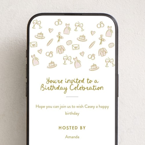 This is a macaron online birthday invitations by Pink House Press called paris printing on digital paper in standard