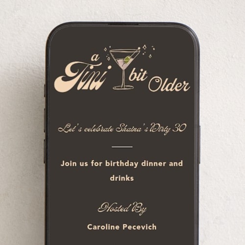 This is a caviar online birthday invitations by Creo Study called tini party printing on digital paper in standard