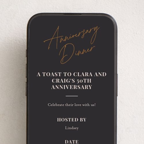 This is a sesame online invitations by Jennifer Lew called toast printing on digital paper in standard