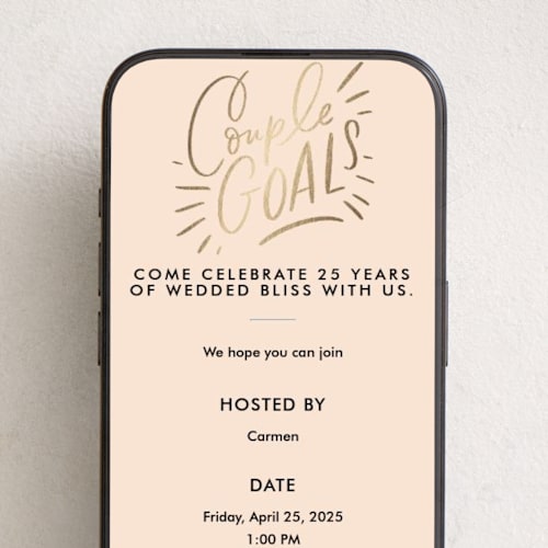 This is a petal online invitations by Alethea and Ruth called couple goals printing on digital paper in standard