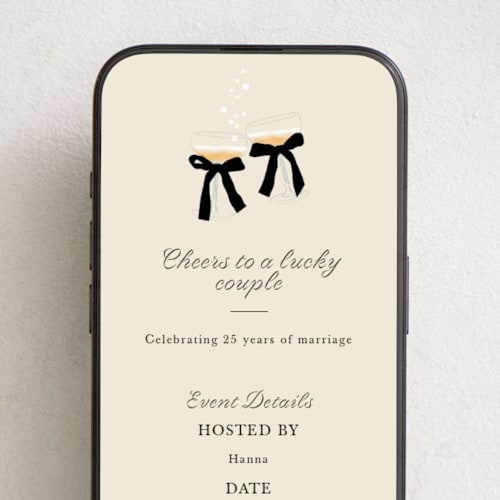 This is a linen online invitations by Baumbirdy called cheers printing on digital paper in standard