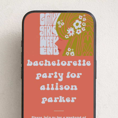 This is a azalea online invitations by Jenna Holcomb called wild child printing on digital paper in standard
