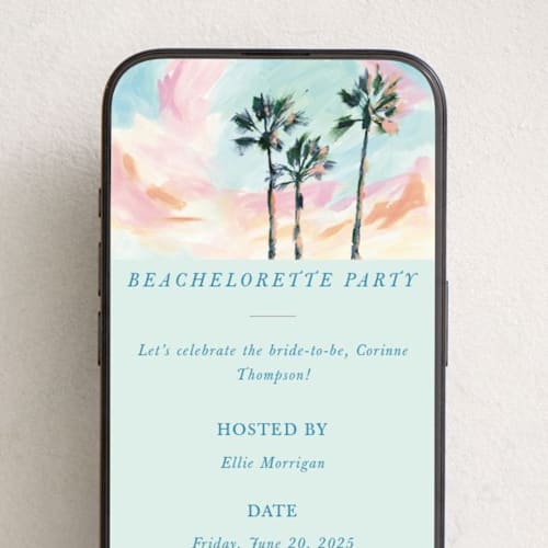 This is a cottoncandy online invitations by Holly Whitcomb called beachelorette printing on digital paper in standard