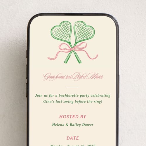 This is a watermelon online invitations by Sam Dubeau called perfect match printing on digital paper in standard