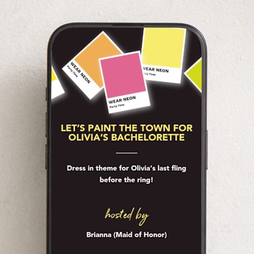 This is a citrus online invitations by Rachelle Clarke called color theme printing on digital paper in standard