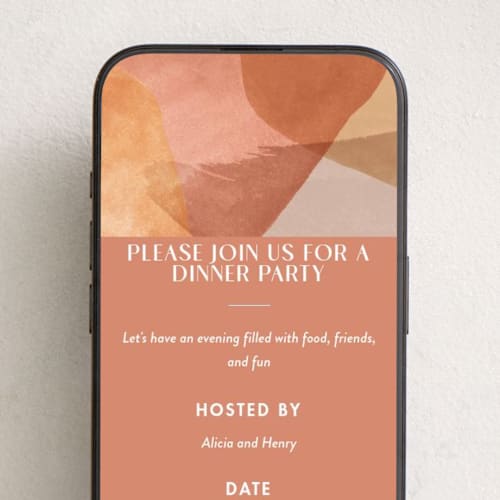 This is a clay online invitations by Carmia Jordaan called azul printing on digital paper in standard
