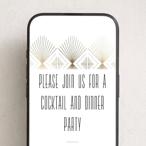 This is a snow online invitations by Ana de Sousa called deco pattern printing on digital paper in standard