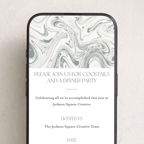 This is a sage online invitations by Carolyn Nicks called marbled elegance printing on digital paper in standard