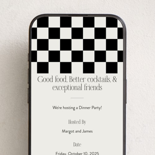 This is a noir online invitations by Jackie Crawford called highlights printing on digital paper in standard