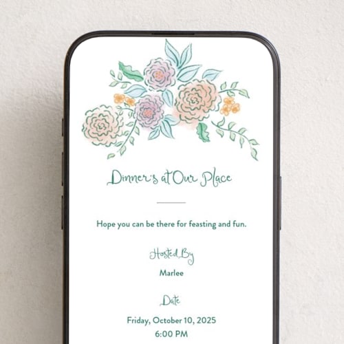 This is a garden online invitations by Tamara Hilje called loire printing on digital paper in standard