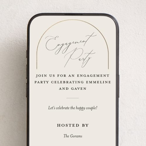 This is a champagne online invitations by Nicoletta Savod called golden ring printing on digital paper in standard