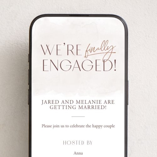 This is a blush online invitations by Hooray Creative called pre-wedding celebration printing on digital paper in standard