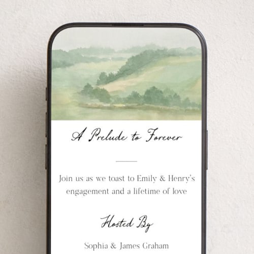 This is a grass online invitations by Elly called a prelude to forever printing on digital paper in standard