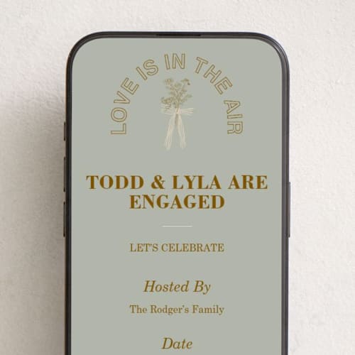 This is a rosemary online invitations by Baumbirdy called sealed printing on digital paper in standard