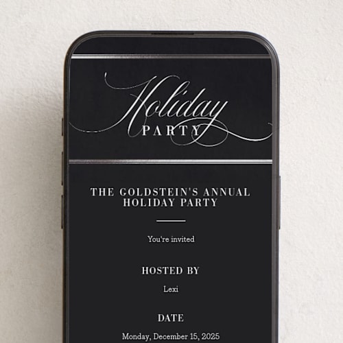 This is a onyx online invitations by Jennifer Lew called refinement printing on digital paper in standard