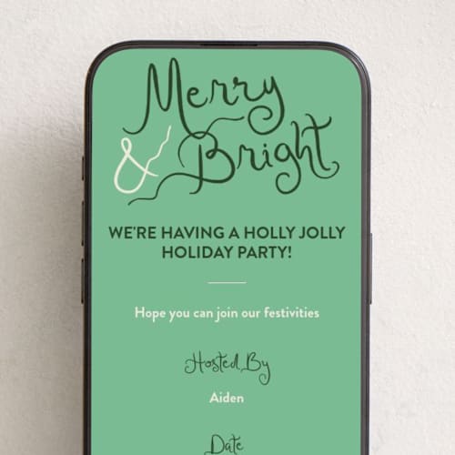 This is a fir online invitations by Megan Davis called winter bright printing on digital paper in standard